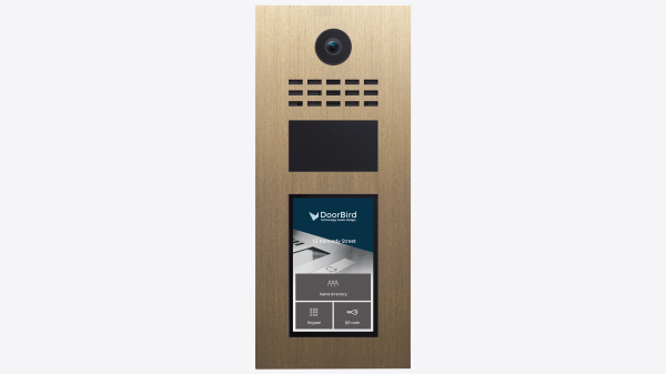 Doorbird D31TDV IP Video Türsprechanlage, Echtes Messing brüniert
